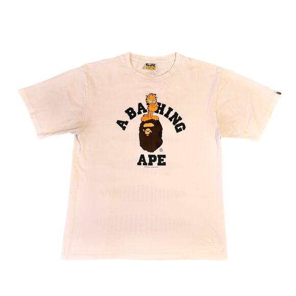 XL Bape x Garfield College Logo Tee - Picture 1 of 5